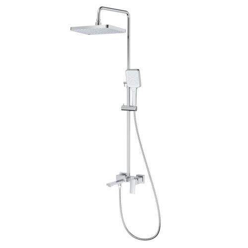 Душевая стойка Splenka S01.24 настенная цвет хром - фото 2