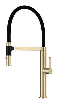 Смеситель для кухни Paulmark LEADER Le214101-LG на мойку золото
