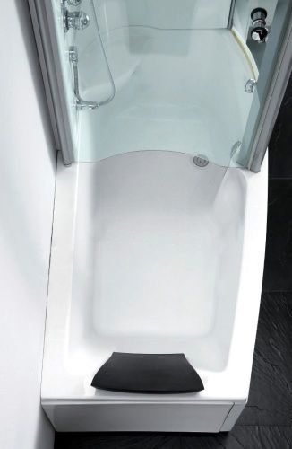 Ванна акриловая Gemy G8040 C R 170х85 пристенная асимметричная с каркасом - фото 3