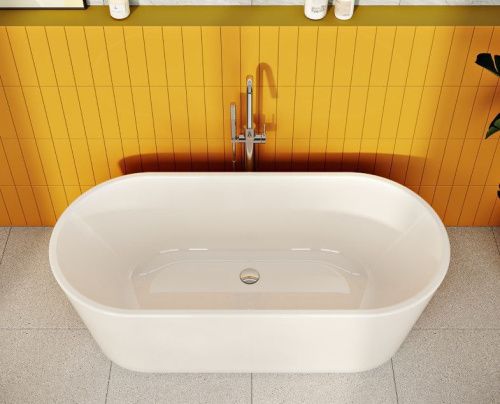 Ванна акриловая Vitra Geo 65380006000 180х80 отдельностоящая овальная с ножками - фото 2