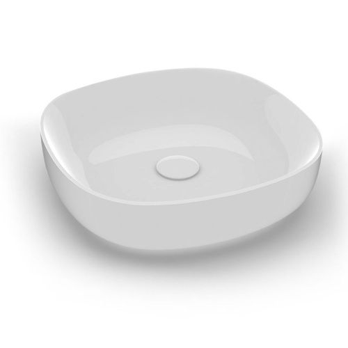 Раковина керамическая Olympia Metamorfosi MET42O4001 50х50 накладная цвет белый