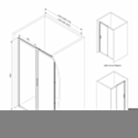 Душевая дверь Am.Pm Gem W90G-100-1-195BM 100х195 стекло прозрачное профиль черный