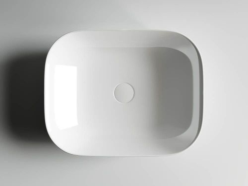 Раковина из сантехнического фарфора Ceramica Nova ELEMENT CN6008 50х40 накладная цвет белый без отверстий под смеситель - фото 4