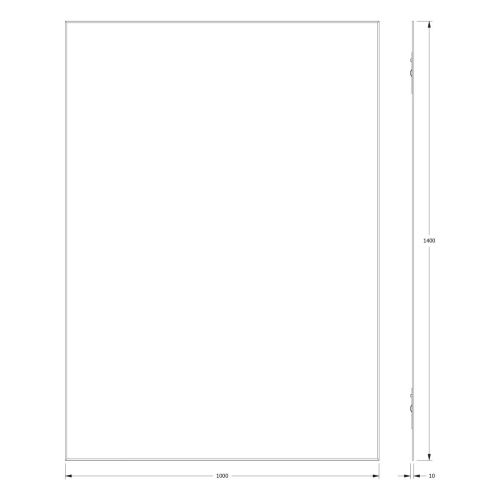 Зеркало Evoform Standard BY 0252 100х140 подвесное - фото 2