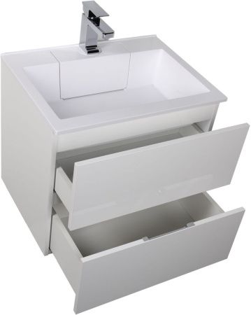 Тумба под раковину Aquanet Алвита 00184301 60х40 подвесная цвет белый