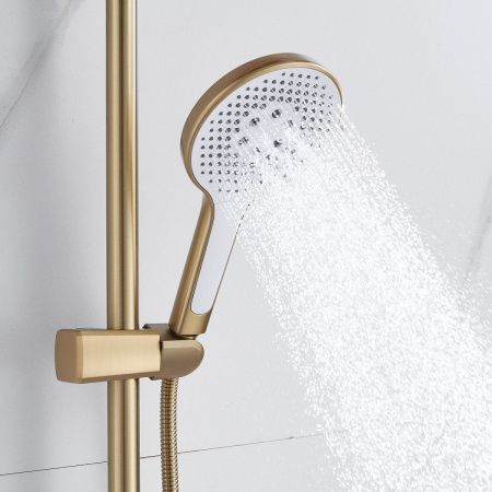 Душевая стойка Rose R3936G настенная цвет золото