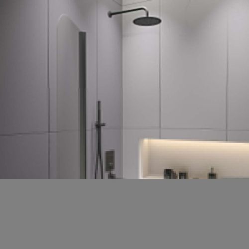 Душевая шторка на ванну RGW Screens 411110908-14 80х150 стекло прозрачное профиль черный ориентация универсальная - фото 3