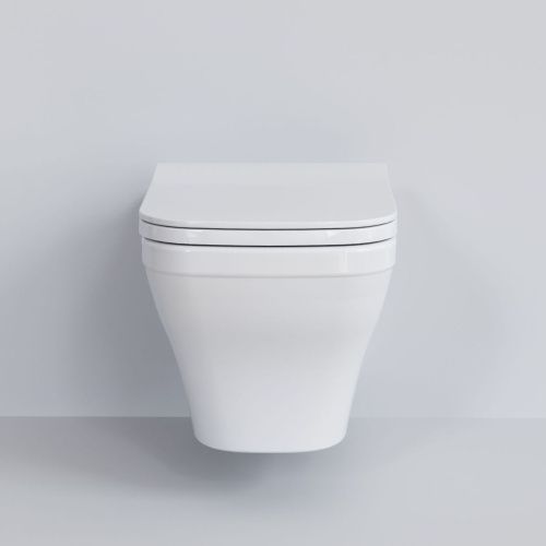 Унитаз подвесной Ambassador Benefit 203T20001R-202T20001S белый с сиденьем микролифт - фото 2