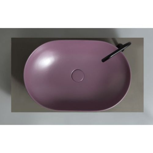 Раковина керамическая White Ceramic Balisong W0807PL 60х40 накладная цвет фиолетовый