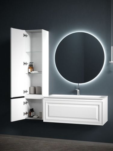 Шкаф-пенал Sancos Very PVR35LW 40х160 подвесной цвет белый - фото 3