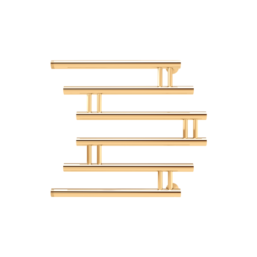 Полотенцесушитель водяной Indigo Zip FZW60-60GDK3 70х65 золото - фото 3
