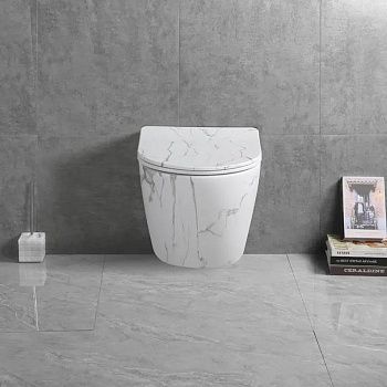 Унитаз подвесной Cerutti SPA CT9532 черный с сиденьем микролифт безободковый смыв торнадо