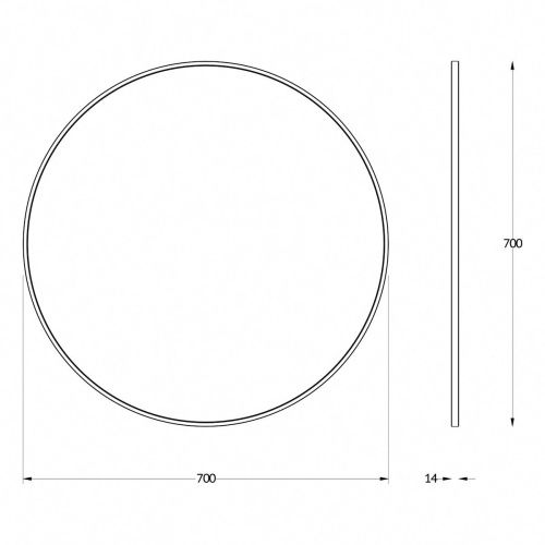 Зеркало Evoform Impressive BY 7544 70х70 подвесное - фото 2