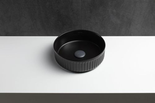 Раковина керамическая Allen Brau Fantasy 4.11032.31 40х40 накладная цвет черный без отверстий под смеситель - фото 5