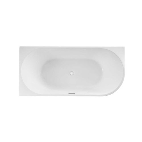 Ванна акриловая Vincea VBT-402-1700L 170х80 пристенная овальная - фото 3