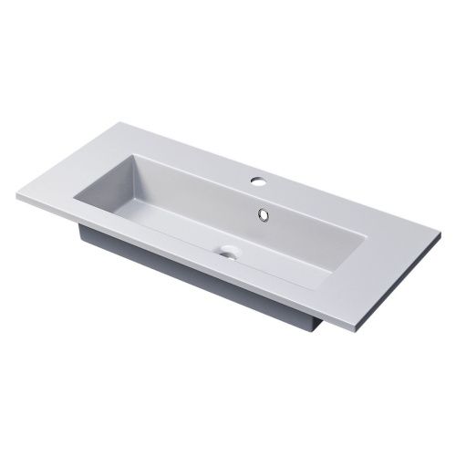 Раковина керамическая Uperwood Aurora RAurora80wg 80х40 полувстраиваемая цвет белый - фото 5