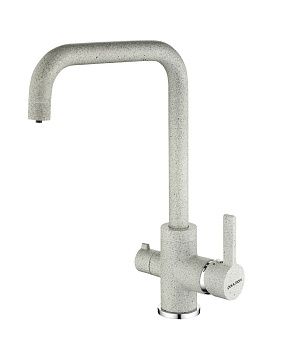 Смеситель для кухни Paulmark LOGAS Lo213021-310 на мойку серый