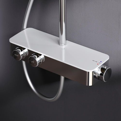 Душевая стойка Am.Pm Inspire V2.0 F0750A400 настенная цвет хром с термостатом - фото 4