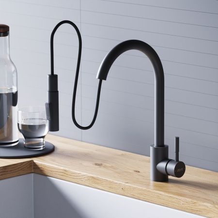 Смеситель для кухни Dorff Logic D3007522 на мойку черный