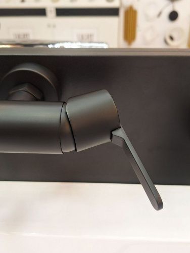 Смеситель для ванны AltroBagno Unione AltroBagnoUnione0221MB настенный черный - фото 4