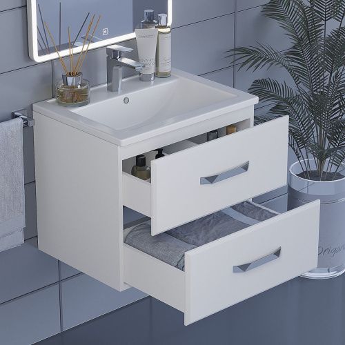 Тумба с раковиной Uperwood Foster 291020529 60х40 цвет белый - фото 5