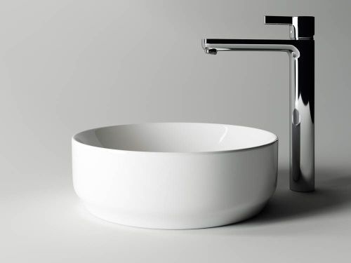 Раковина из сантехнического фарфора Ceramica Nova ELEMENT CN6005 40х40 накладная цвет белый без отверстий под смеситель - фото 3