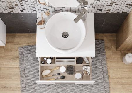 Тумба под раковину Roca Victoria A857468806 60х50 подвесная цвет белый