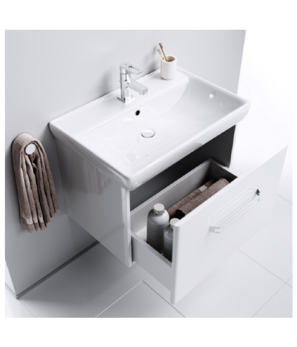 Тумба под раковину Aqwella Y Neo.01.06/1 60х40 подвесная цвет белый - фото 3