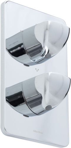 Смеситель для ванны с душем Allen Brau Infinity 5.21316-00 встраиваемый в стену хром с термостатом - фото 2