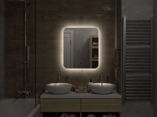 Зеркало с подсветкой Misty Зеркала (сенсорные) АДХ-02-60/70-14 60х70 подвесное - фото 4