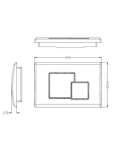 Клавиша смыва механическая WeltWasser WW INS 10000010237 цвет белый - фото 2