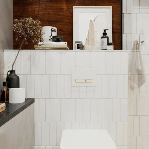 Клавиша смыва механическая Lavinia Boho RelFix 38050802 цвет белый/золото - фото 3