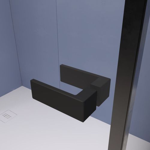 Душевой уголок RGW Stilvoll 353203000-14 100х100 стекло прозрачное профиль черный без поддона - фото 4