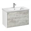 Тумба под раковину Roca Ronda ZRU9303004 80х40 подвесная цвет серый/белый
