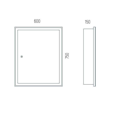 Зеркало-шкаф Corozo Толедо SD-00001392 60х80 подвесной цвет белый - фото 2