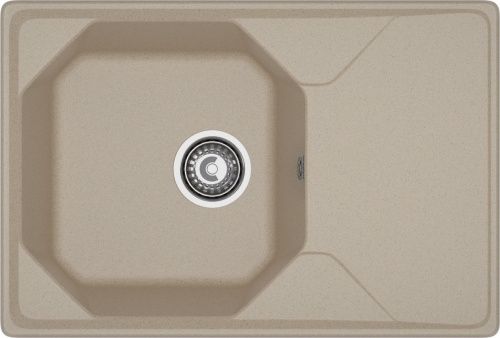 Кухонная мойка Granfest Unique U-740L песочный 75х50 цвет бежевый поверхность матовая