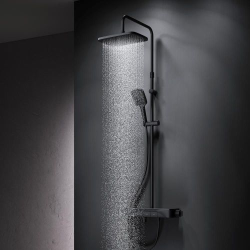 Душевая стойка Am.Pm Func F078F322 настенная цвет черный с термостатом - фото 3