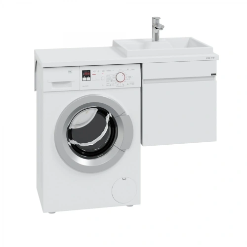 Тумба под раковину СанТа Марс 700314 50х50 подвесная цвет белый - фото 2