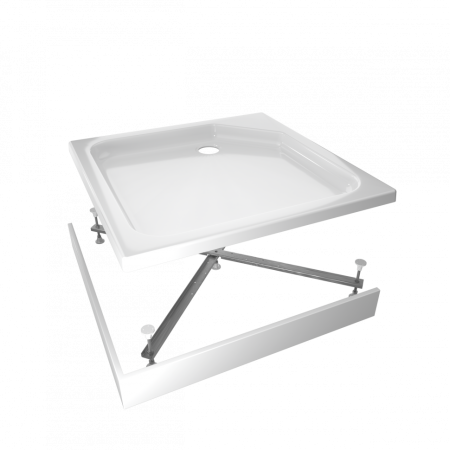 Душевой поддон акриловый Тритон Щ0000038719 80х80 белый с каркасом