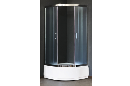 Душевой уголок Royal Bath CK RB90CK-C-CH 90х90 стекло матовое профиль хром с поддоном
