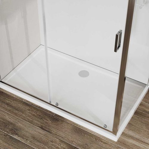 Душевой уголок Vincea City VSR-5CT9011CL 110х90 стекло прозрачное профиль хром без поддона - фото 2