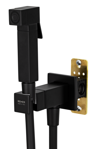 Гигиенический душ со смесителем Remer Q64NO черный - фото 2