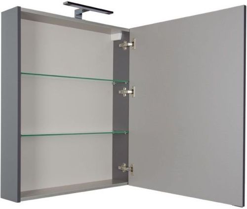 Зеркало-шкаф Aquanet Алвита 00183990 70х90 подвесной цвет серый - фото 5