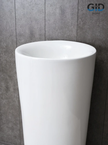 Раковина керамическая Gid Autonomo 81118 40х40 напольная цвет белый без отверстий под смеситель - фото 4