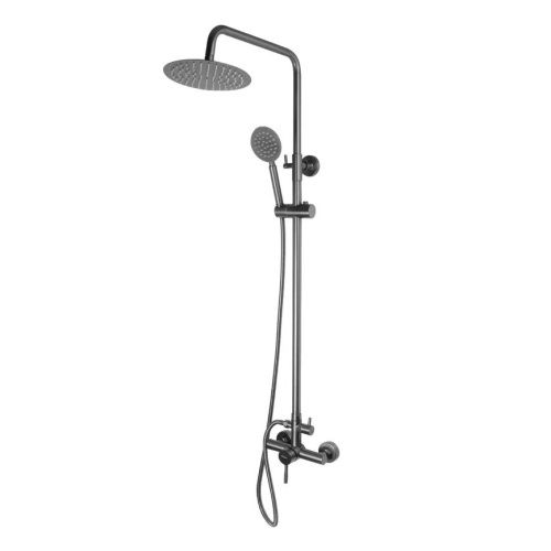 Душевая стойка Fixsen FX-9500F настенная цвет черный - фото 2