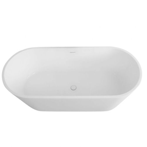 Ванна акриловая Art&Max Torino AM-TORINO-1800-780 180х80 отдельностоящая овальная - фото 5