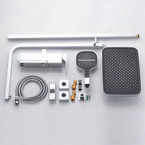 Душевая стойка Rose R1056 настенная цвет хром - фото 4