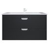 Тумба под раковину Uperwood Modul 2930205155 100х40 подвесная цвет черный