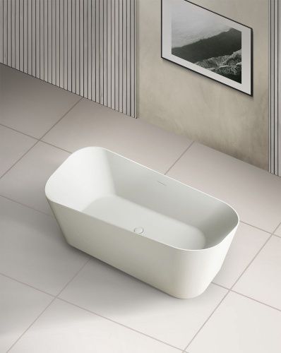 Ванна из искусственного камня Abber Stein AS9609 170х75 отдельностоящая прямоугольная с ножками - фото 2