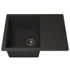 Кухонная мойка Uperwood Quartz Premium UPD-03 3910202111 65х50 цвет черный поверхность матовая